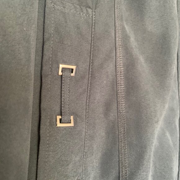 Fen-nelli Women’s Sage Green Suede Feel Hooded Jacket | Size 9/10 - Picture 2 of 9